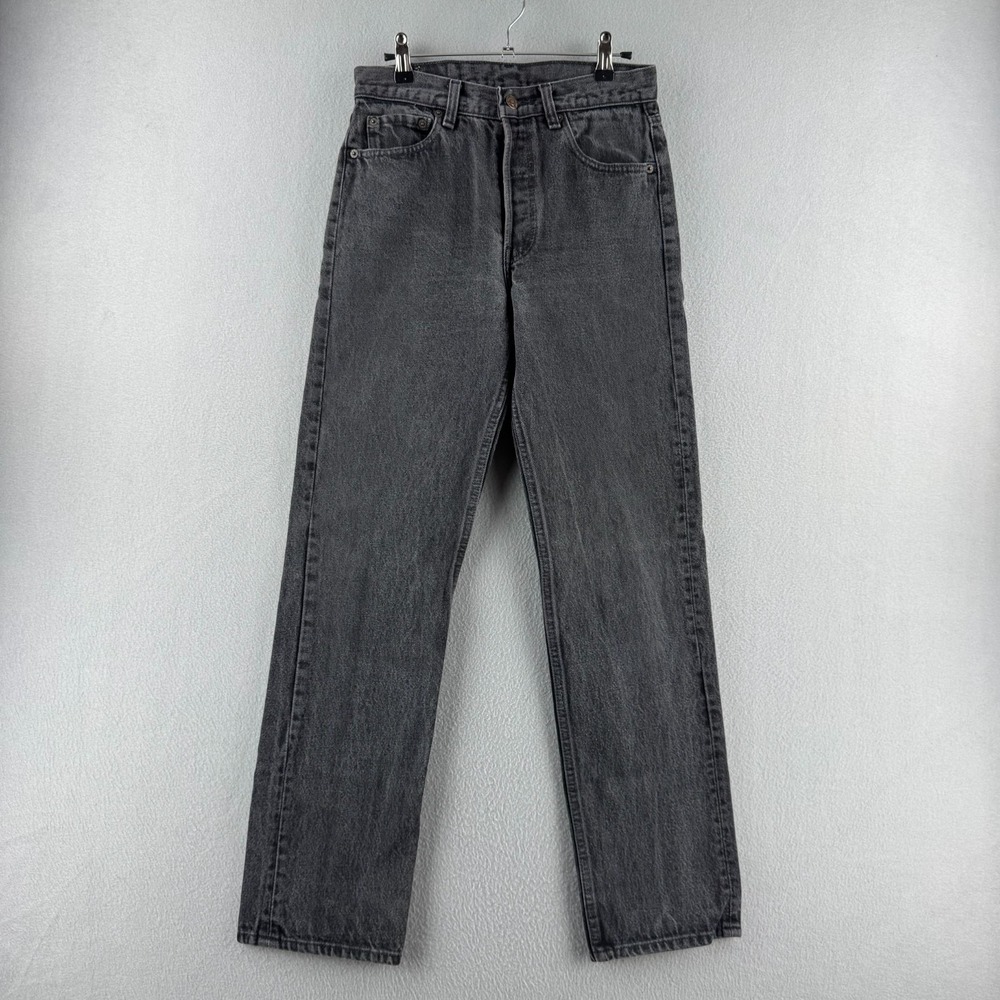 Vintage Levis Jeans Mens 29x32 (Fits 28x30) Black 501 Straight 90s Made in USA
